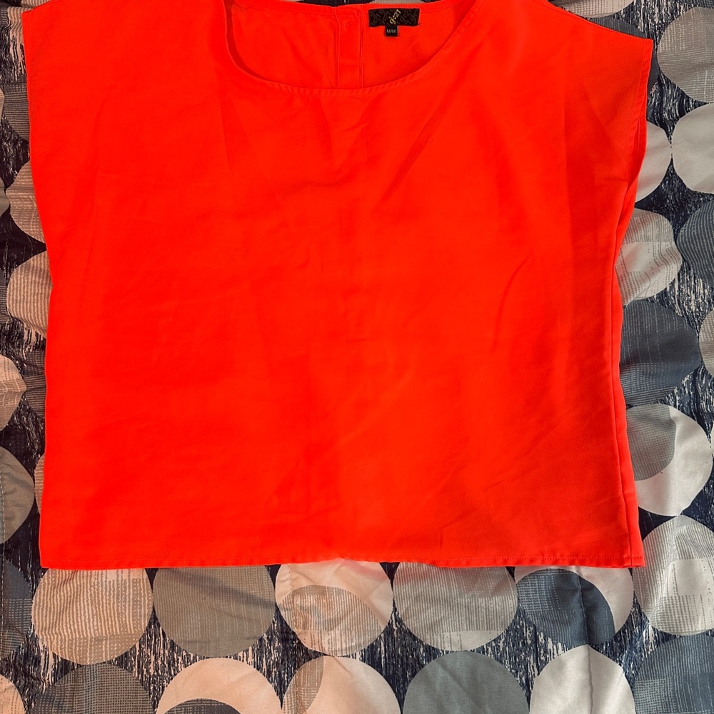 Vibrant Orange Women's Top